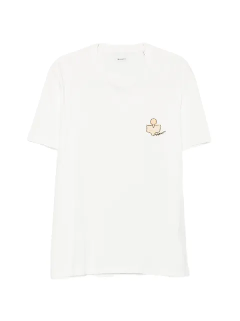 MARANT logo-embroidered T-shirt White 26ATS0052HED3N06H