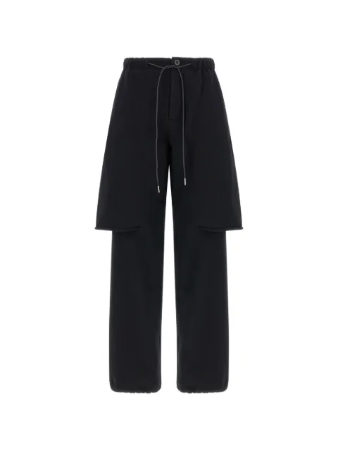 sacai trompe l'oeil layered-design trousers Black 2608685001