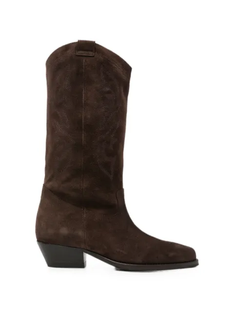 Ba&Sh Claurys embroidered western-style cowboy boots Brown 2E26CLAU