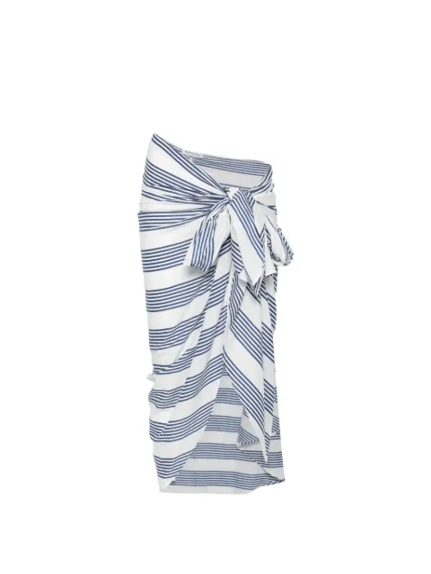 The Frankie Shop Thira striped skirt White SKFS216078520102