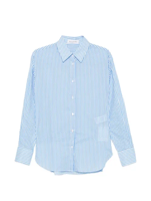 The Frankie Shop Peri vertical-stripe shirt Blue CHFS216039230102