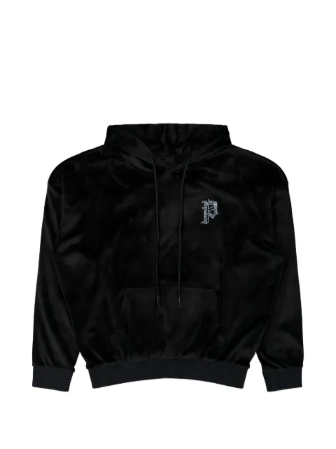 PROTOTYPES Nikki rhinestone-embellished hoodie Black PT09JE06USBK