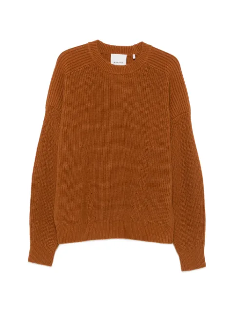 MARANT ribbed-knit crew-neck sweater Brown PU0968HAD3L04H