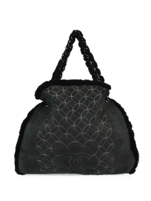 CHANEL Pre-Owned 2006 Choco Bar tote bag Black 167046