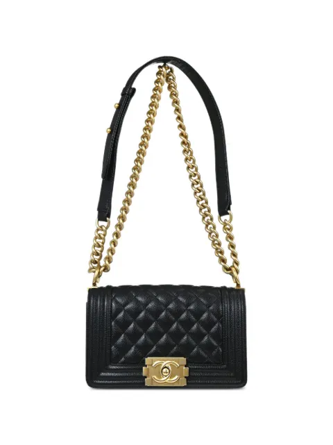 CHANEL Pre-Owned 2019 Boy quilted shoulder bag Black 167182