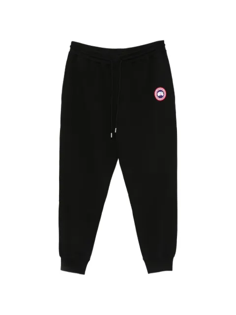 Canada Goose logo-patch drawstring track pants Black 1387M
