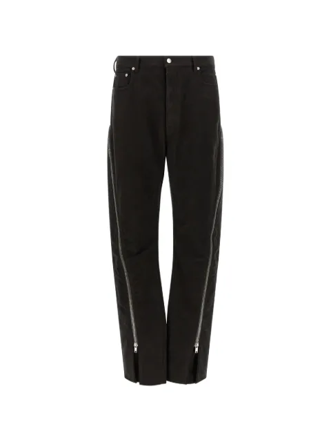 Rick Owens Bolan Banana zip-detail jeans Black RU02F4343TB