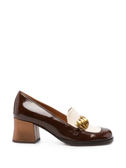 Chie Mihara Tibro patent-leather pumps Brown TIBRO