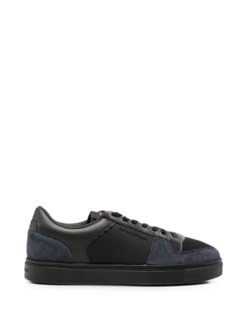 Emporio Armani panelled lace-up sneakers Black EM005293AF23155