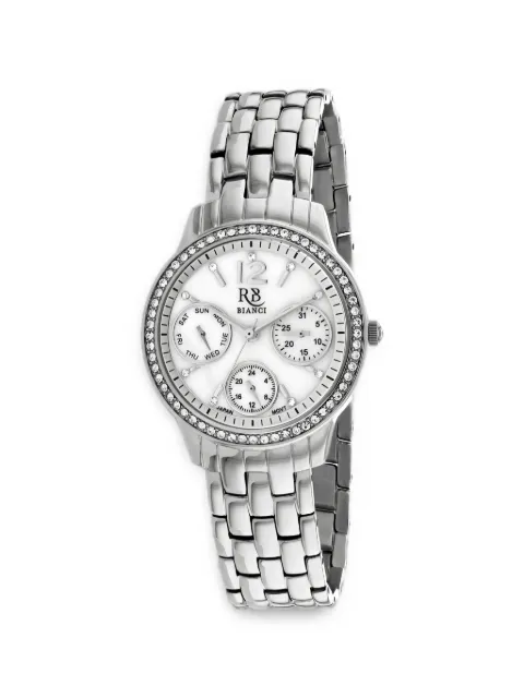 Roberto Bianci Valentini crystal-bezel 16mm watch White RB0840