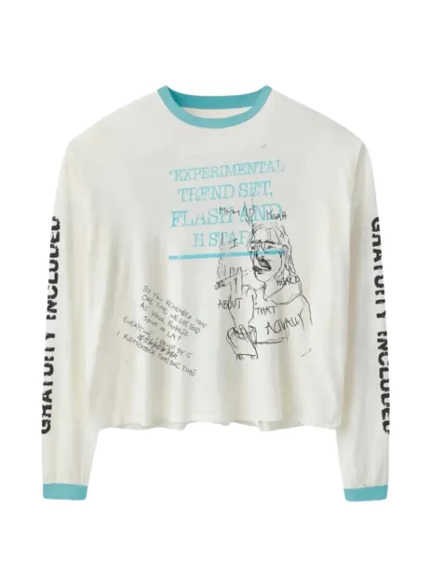 STADIUM GOODS® graphic-print long-sleeve T-shirt White HMDD058