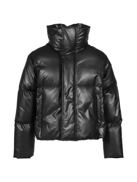 MM6 Maison Margiela faux-leather padded high-neck jacket Black S52AM0368M36016900