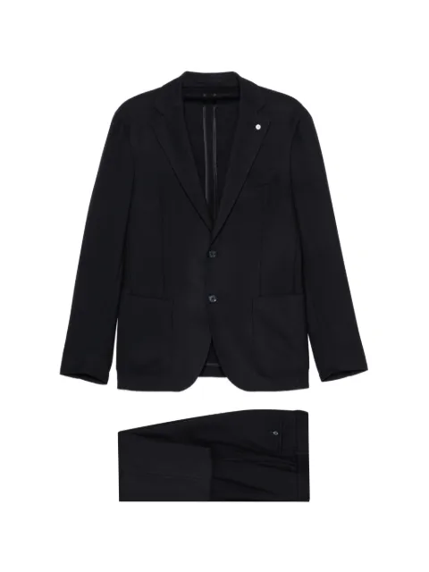 LUIGI BIANCHI MANTOVA single-breasted notch-lapel suit Blue 645002683