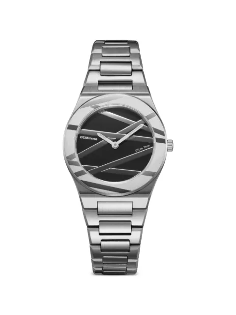 D1 Milano Onyx Inlay Ultra Thin 30mm watch Black UCBL03