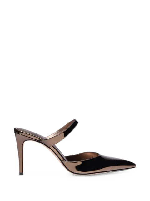 Stuart Weitzman Stuart Power pointed-toe mules Brown SO178LSPA59