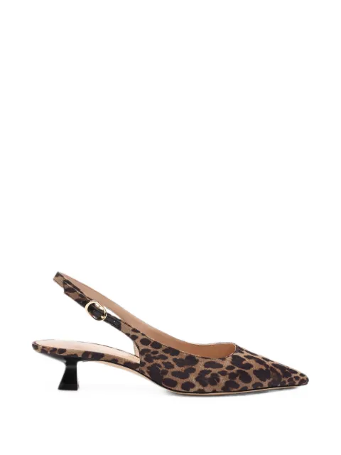 Stuart Weitzman Stuart Sculpt leopard-print slingback pumps Brown SO387GRGZ5O