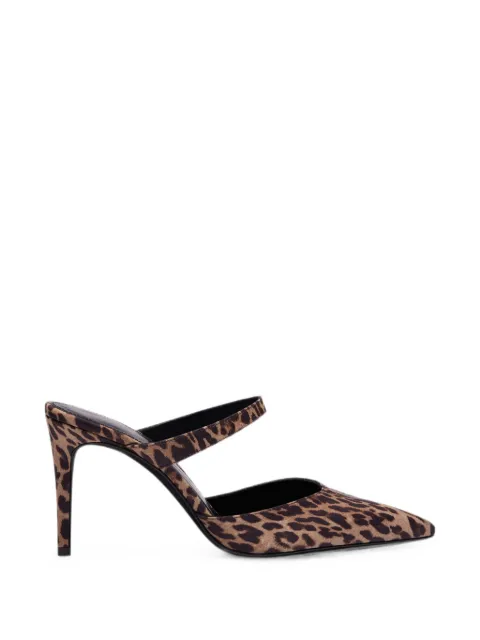 Stuart Weitzman Stuart Power leopard-print mules Brown SO175GRGZ5O