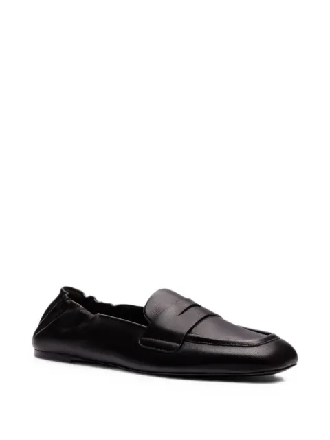 Stuart Weitzman Bryant ruched loafers Black SO359DSNBLK