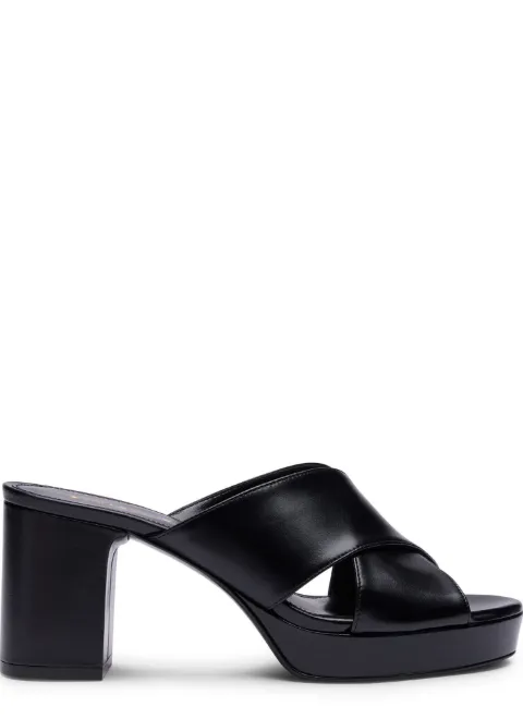 Stuart Weitzman Dayna crossover-straps platform sandals Black SO215SMOBLK