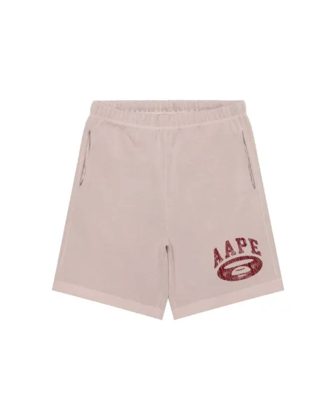 AAPE BY *A BATHING APE® Moonface-patch shorts Pink AAPSPMC698XXQ