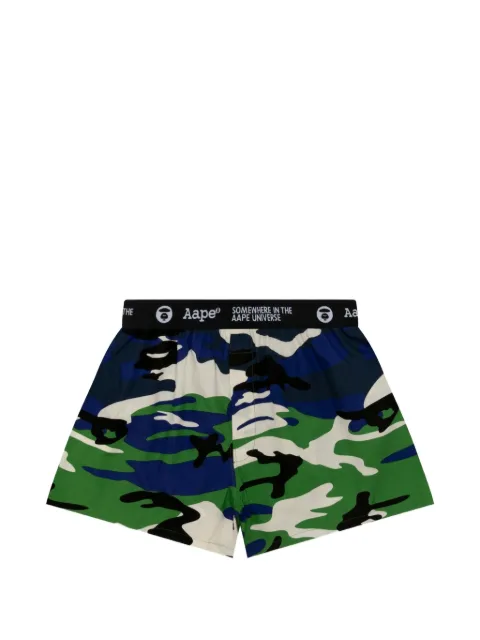 AAPE BY *A BATHING APE® Camo logo-waistband boxers Green AAPUWM5374XXQ