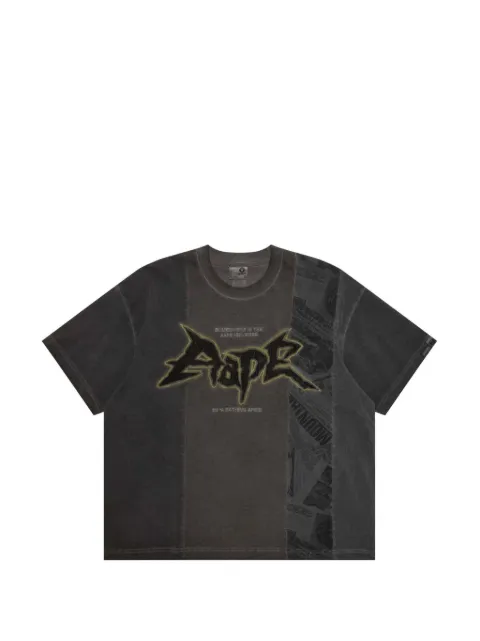 AAPE BY *A BATHING APE® graphic-print panelled T-shirt Black AAPTEM1867XXQ