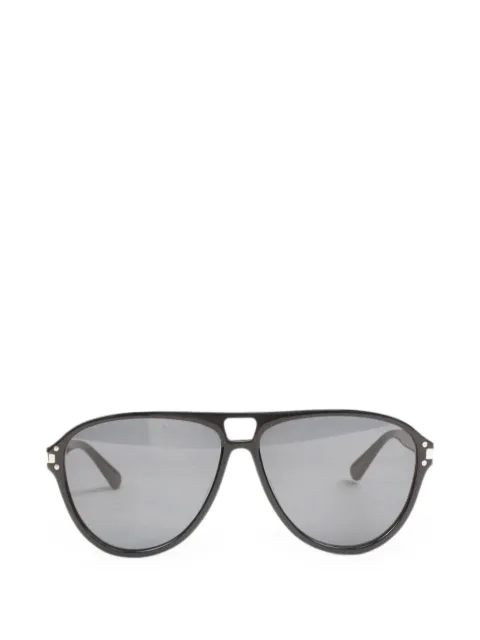 AMIRI logo-plaque pilot-frame sunglasses Black XA41764ACBLAC