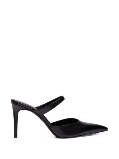 Stuart Weitzman Stuart Power pointed-toe mules Black SO542SMOBLK