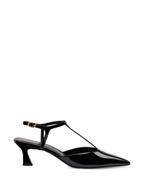 Stuart Weitzman Vinnie T-strap pumps Black SO171PATBLK