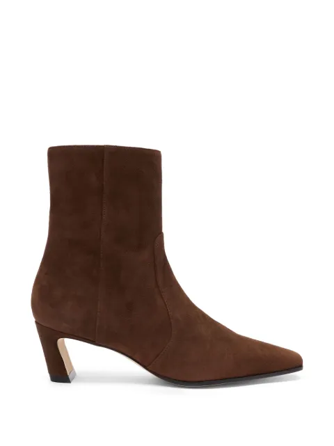 Stuart Weitzman Stassi sculptural-heel ankle boots Brown SM498SUEA59