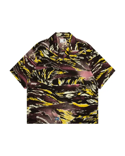 AAPE BY *A BATHING APE® printed short-sleeve shirt Pink AAPSRM8575XXQ