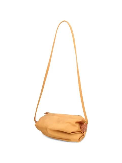 Vintage beaded-trim shoulder bag Orange W137261