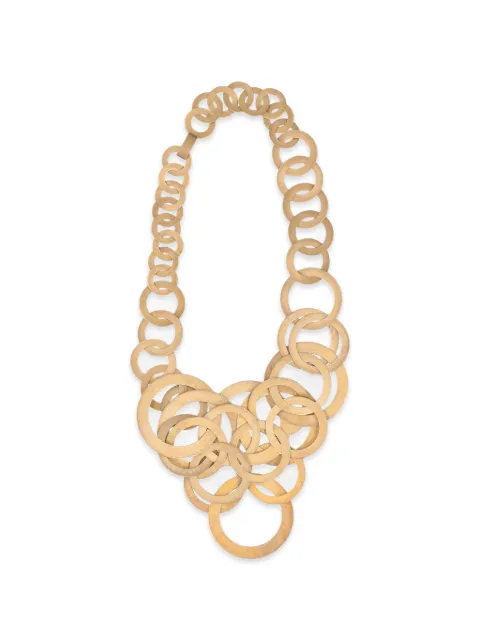 Vintage interlocking hoop necklace Gold W137269