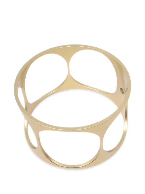 CHANEL Pre-Owned 2001 cut-out bangle Gold 197235