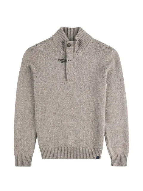 Fay toggle-fastening wool sweater Neutrals NMMC1532120FJD