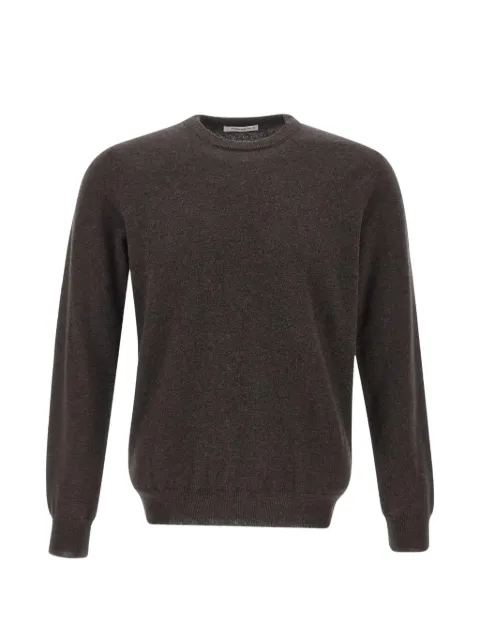 Kangra crew-neck virgin wool sweater Brown W7K400801