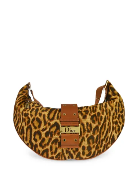 Christian Dior Pre-Owned 2004 Street Chic leopard-print shoulder bag Brown 179345