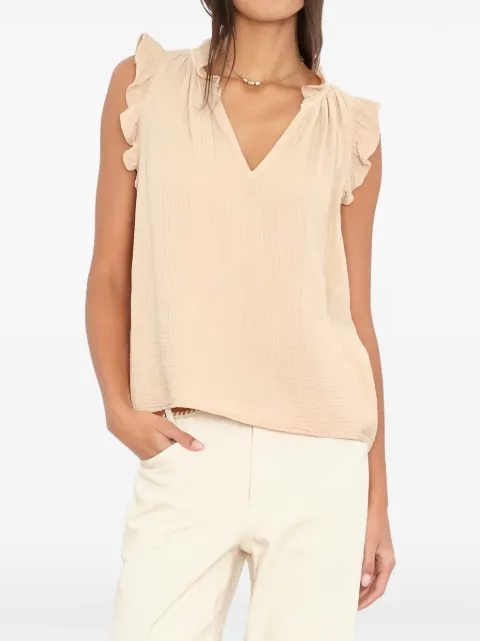 Xirena Bex ruffled top Neutrals X5CHG014