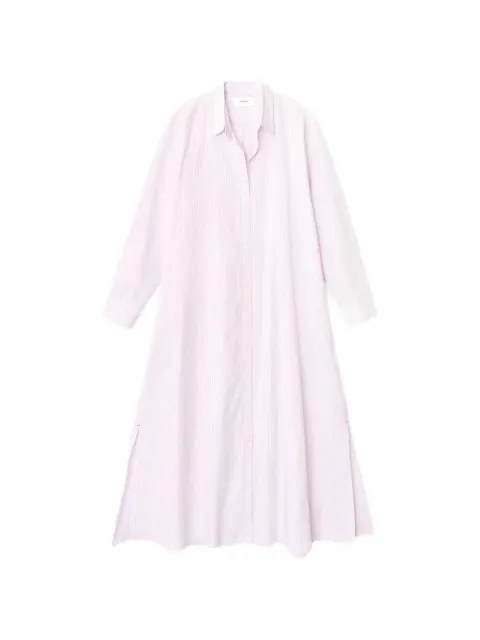 Xirena Boden striped shirt midi dress White X4AMS111