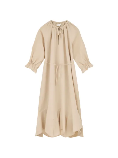 Skall Studio Benedette ruffled tie-fastening maxi dress Neutrals 1048426070