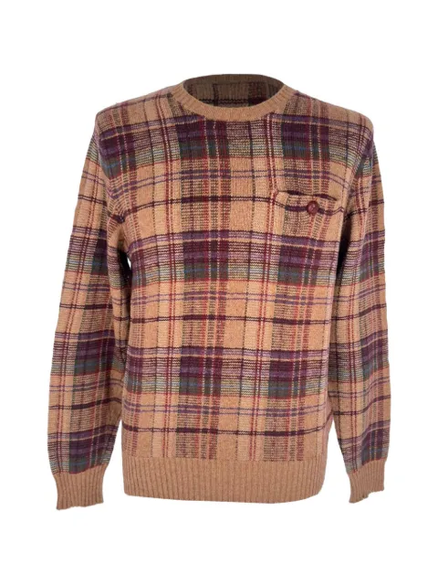 Ralph Lauren Vintage plaid elbow-patch sweater Brown RFCPUGBCL767822M