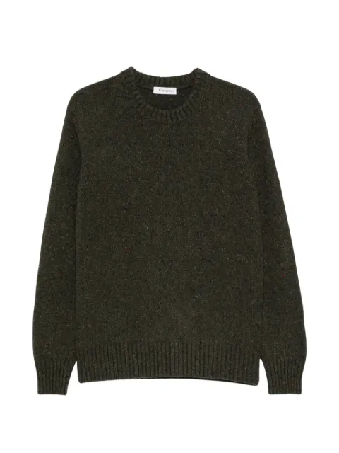 Kangra flecked-knit crew-neck sweater Green W7K420001