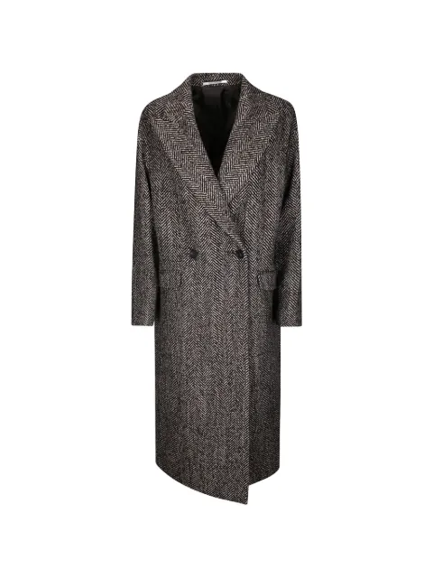 Tagliatore herringbone-pattern Linden coat Brown LINDEN340364EM903