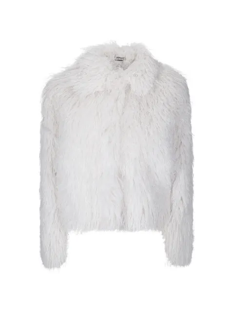 Tagliatore faux-fur collar jacket White GIAF80011X1220