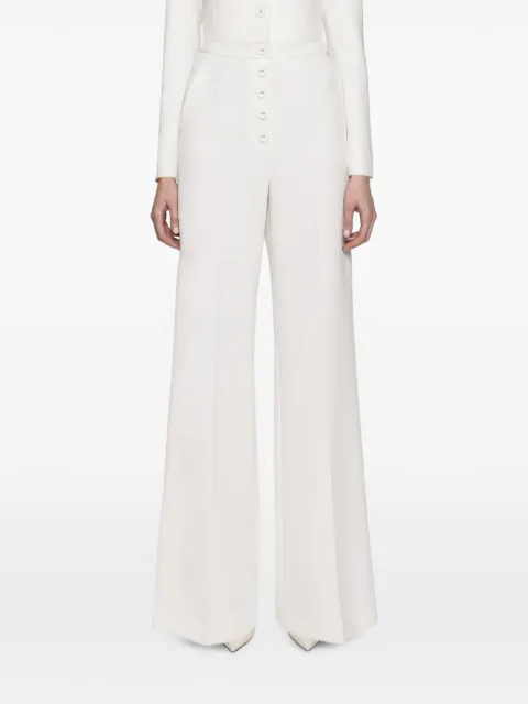 NISSA high-waist wide-leg pants White P1376