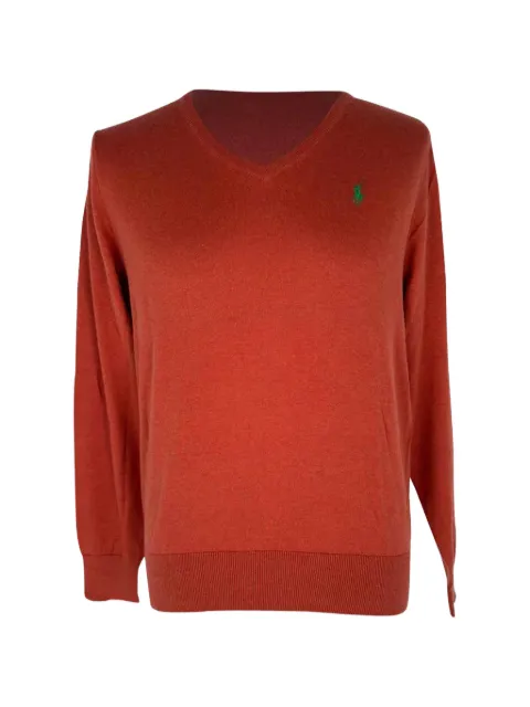 Ralph Lauren Vintage V-neck sweater Orange RFCPUGBCL767814M