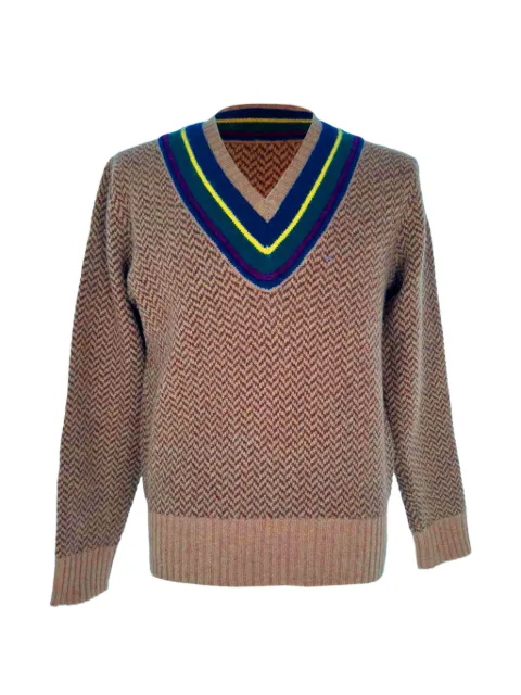 Ralph Lauren Vintage 2022 v-neck wool sweater Brown RFCPUGBCL767816M