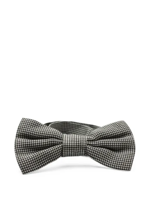 Dolce & Gabbana Pre-Owned houndstooth bow tie Black MRPPUGBAC142583M