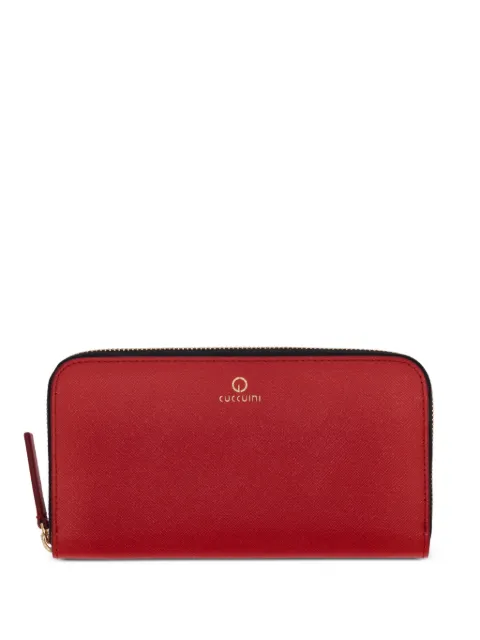 GIANNI CUCCUINI logo-plaque zip-around wallet Red 80PM02VARICOLORI