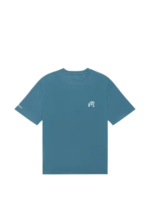 Malbon Golf Bermuda Tee logo-embroidered T-shirt Blue M9398